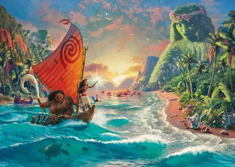 Schmidt Sound & Screen* - Thomas Kinkade - Disney Moana - 1000 Piece Jigsaw Puzzle