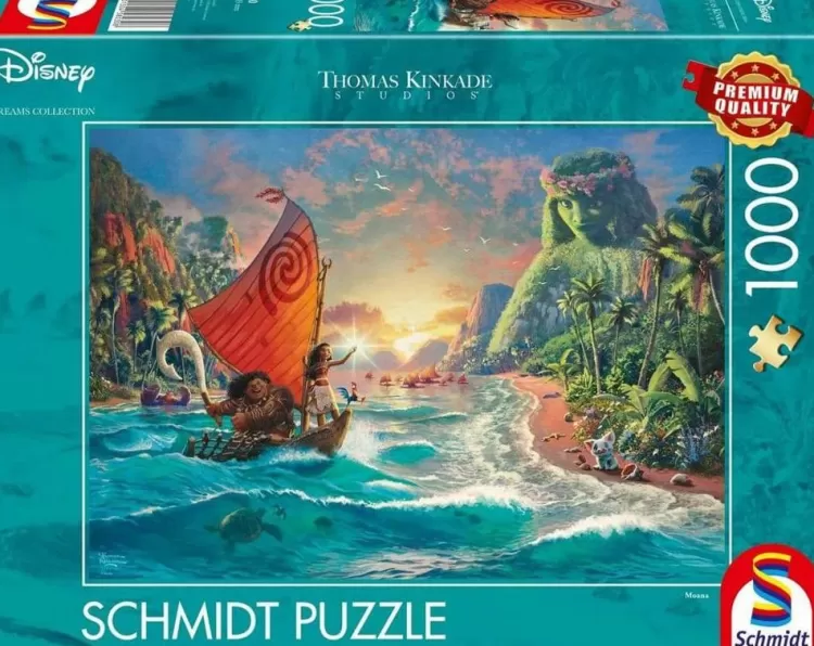 Schmidt Sound & Screen* - Thomas Kinkade - Disney Moana - 1000 Piece Jigsaw Puzzle