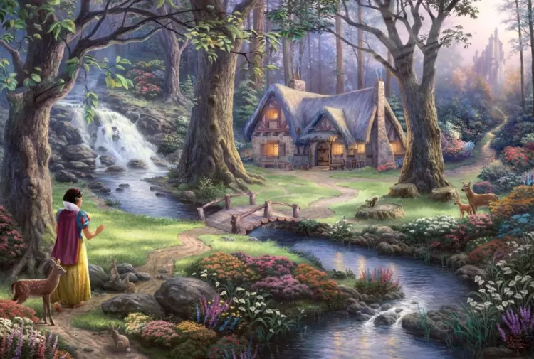 Schmidt Sound & Screen* - Thomas Kinkade - Disney Snow White - 1000 Piece Jigsaw Puzzle