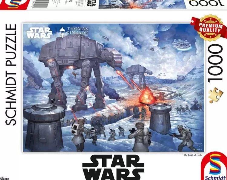 Schmidt Sound & Screen* - Thomas Kinkade - Disney Star Wars The Battle Of Hoth - 1000 Piece Jigsaw Puzzle