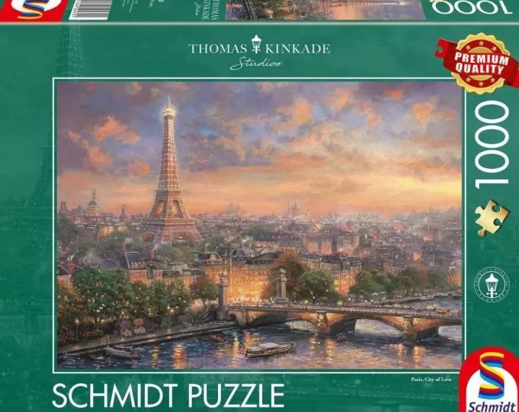 Schmidt Locations & Buildings* - Thomas Kinkade - Paris, City Of Love - 1000 Piece Jigsaw Puzzle
