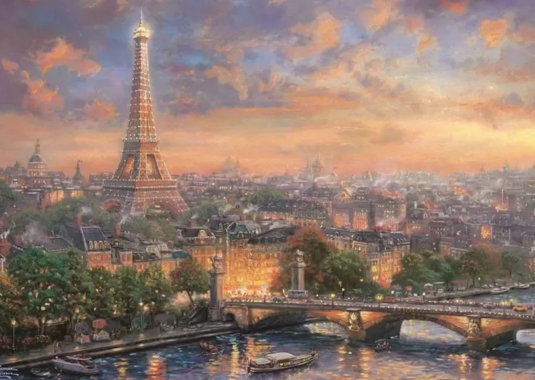 Schmidt Locations & Buildings* - Thomas Kinkade - Paris, City Of Love - 1000 Piece Jigsaw Puzzle