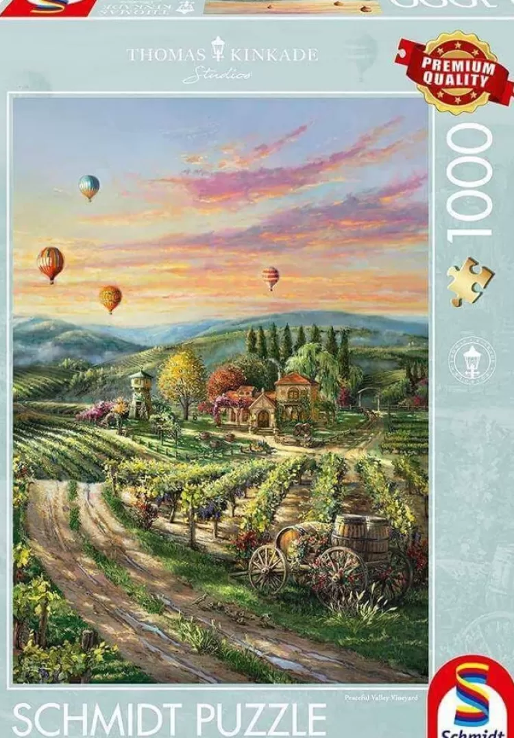 Schmidt Cottages* - Thomas Kinkade - Peaceful Valley Vineyard - 1000 Piece Jigsaw Puzzle