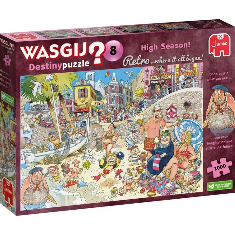 Jumbo Humour*Wasgij - Retro Destiny 8 High Season! - 1000 Piece Jigsaw Puzzle