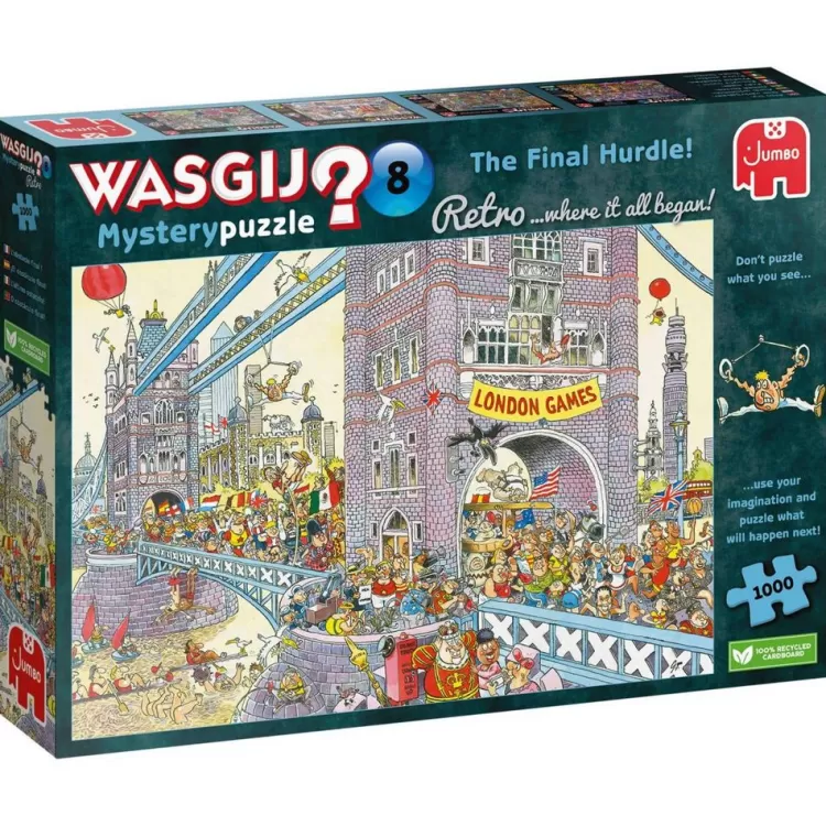 Jumbo Humour*Wasgij - Retro Mystery 8 The Final Hurdle! - 1000 Piece Jigsaw Puzzle