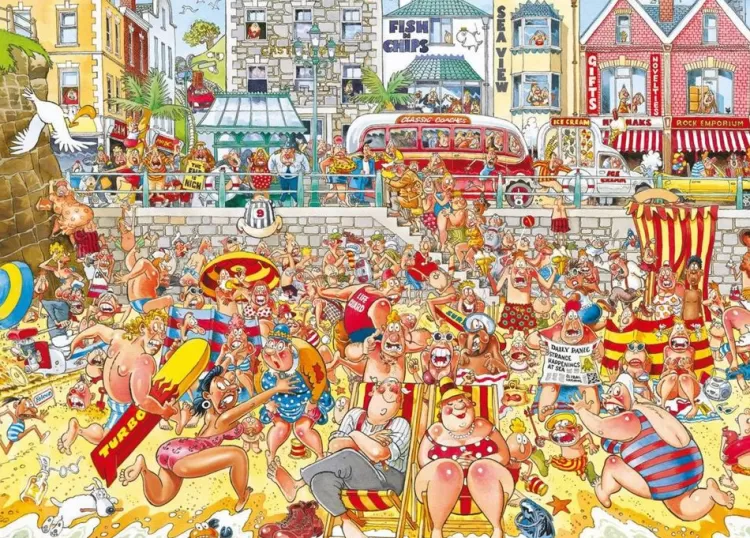 Jumbo Humour*Wasgij - Retro Original 8 High Tide! - 1000 Piece Jigsaw Puzzle