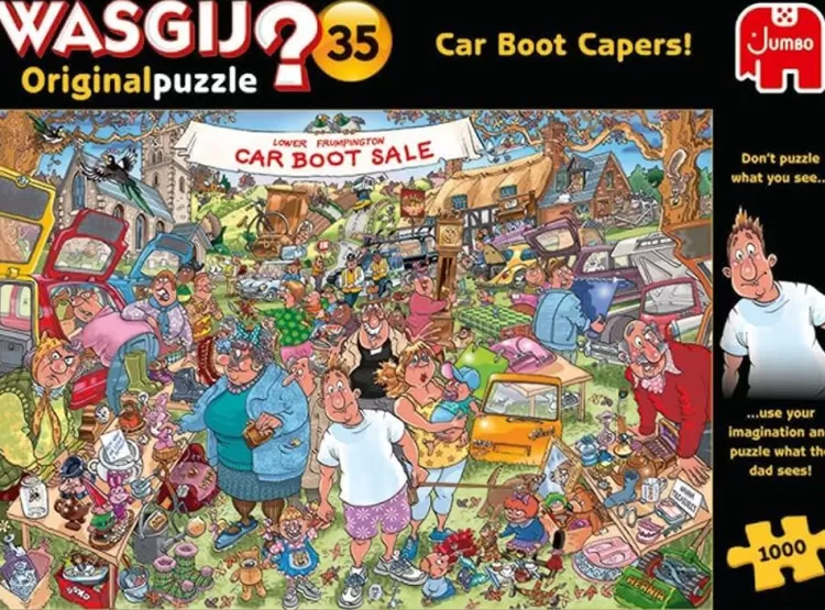 Jumbo Humour*Wasgij Original 35 - Car Boot Capers - 1000 Piece Jigsaw Puzzle