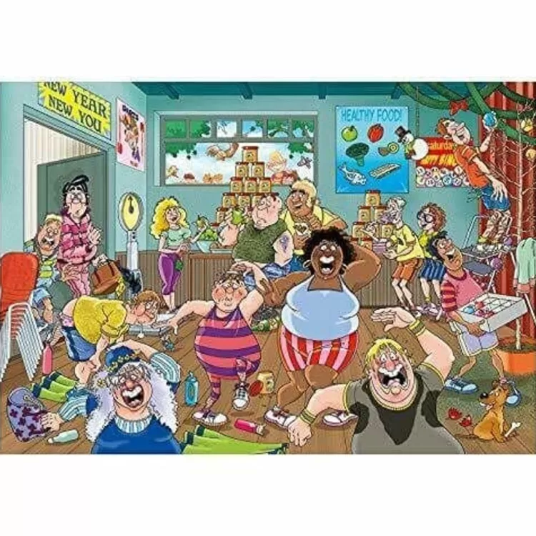 Jumbo Humour*Wasgij Original 36 New Year Resolutions - 1000 Piece Jigsaw Puzzle