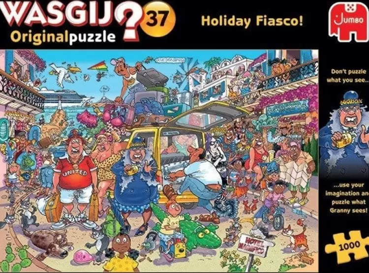 Jumbo Humour*Wasgij Original 37 Holiday Fiasco! - 1000 Piece Jigsaw Puzzle