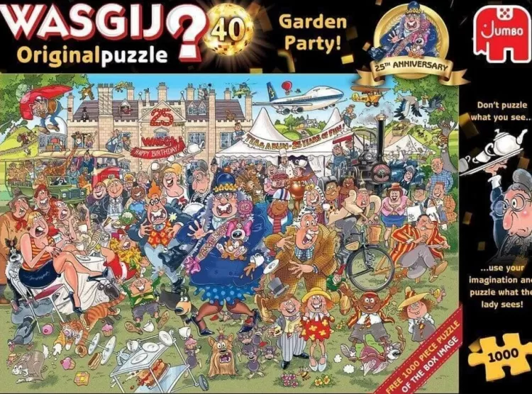 Jumbo Humour*Wasgij Original 40 25Th Anniversary Garden Party - 1000 Piece Jigsaw Puzzle