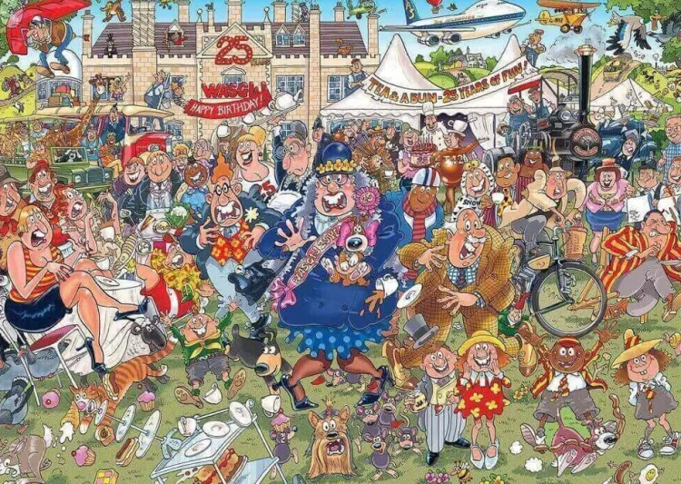Jumbo Humour*Wasgij Original 40 25Th Anniversary Garden Party - 1000 Piece Jigsaw Puzzle
