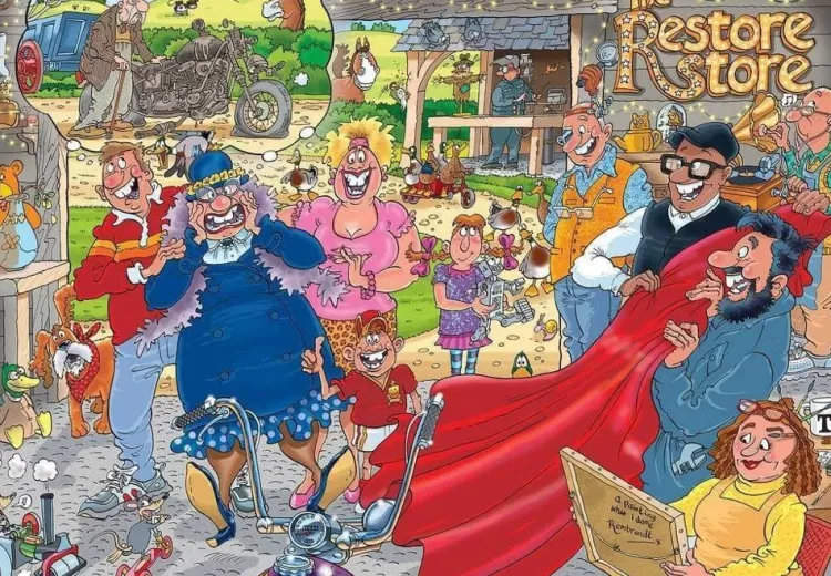 Jumbo Humour*Wasgij Original 41 The Restore Store - 1000 Piece Jigsaw Puzzle