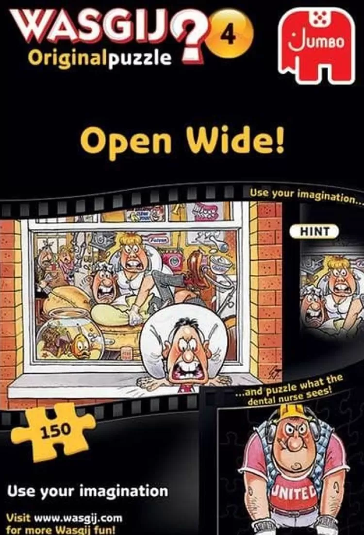 Jumbo Humour*Wasgij Original 4 - Open Wide - 150 Piece Jigsaw Puzzle