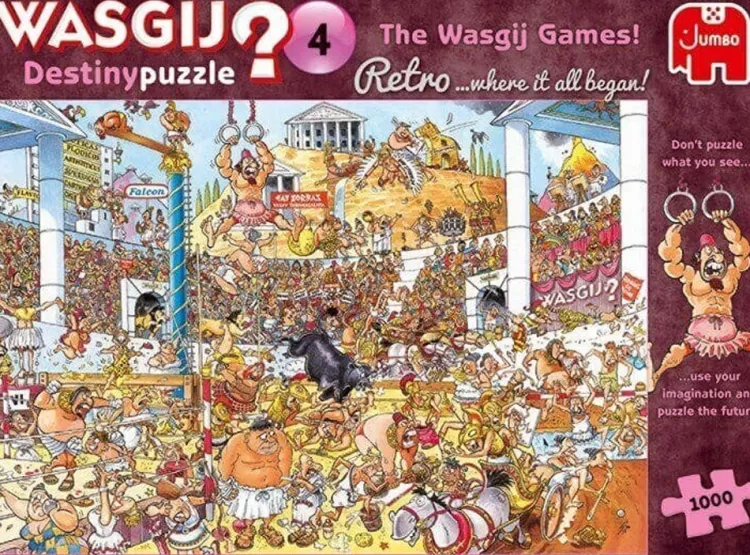 Jumbo Humour*Wasgij Retro Destiny 4 Wasgij Games - 1000 Piece Jigsaw Puzzle
