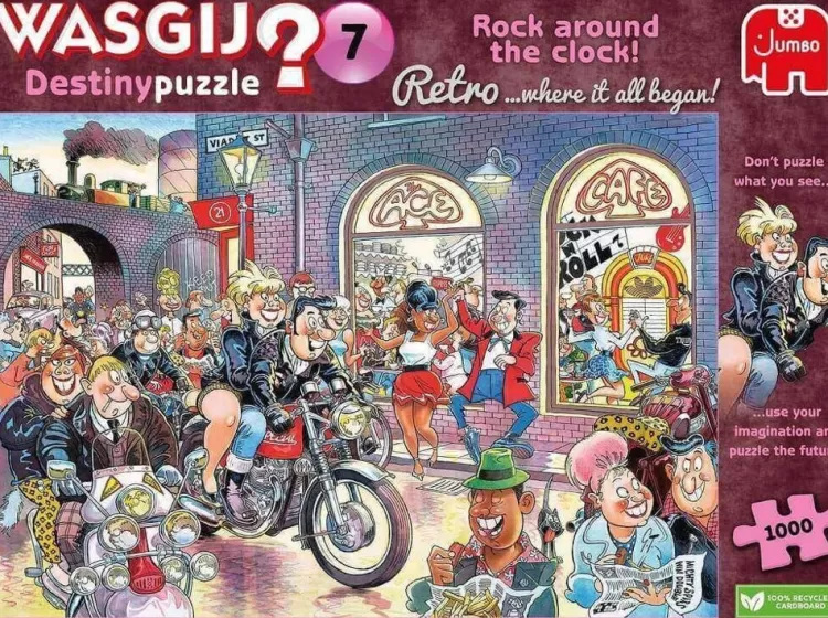 Jumbo Humour*Wasgij Retro Destiny 7 Rock Around The Clock! - 1000 Piece Jigsaw Puzzle