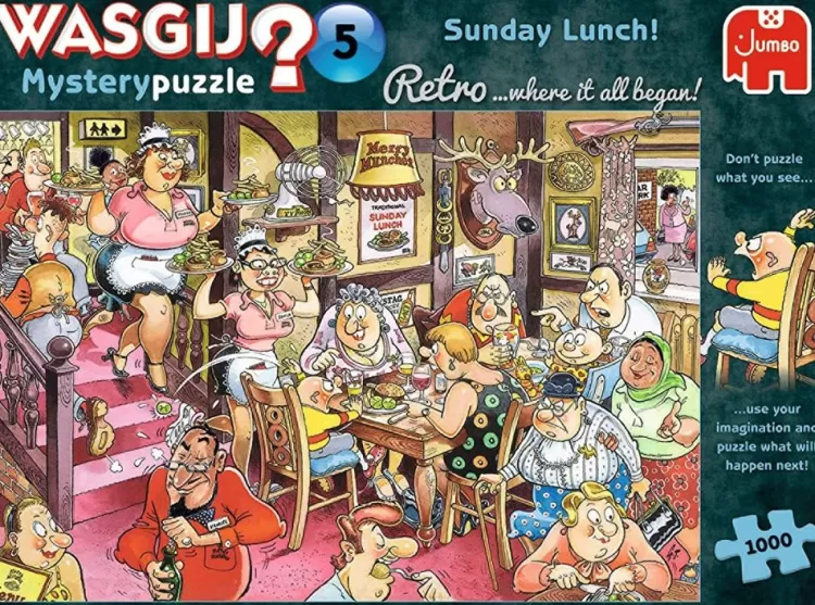 Jumbo Humour*Wasgij Retro Mystery 5 Sunday Lunch! - 1000 Piece Jigsaw Puzzle