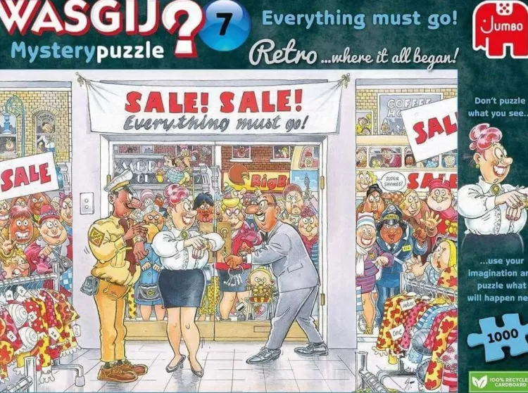 Jumbo Humour*Wasgij Retro Mystery 7 Everything Must Go! - 1000 Piece Jigsaw Puzzle