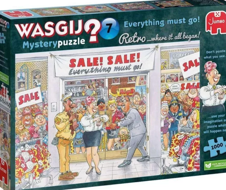 Jumbo Humour*Wasgij Retro Mystery 7 Everything Must Go! - 1000 Piece Jigsaw Puzzle