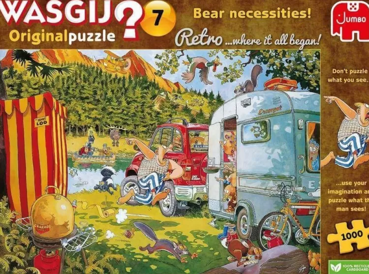 Jumbo Humour*Wasgij Retro Original 7 Bear Necessities! - 1000 Piece Jigsaw Puzzle