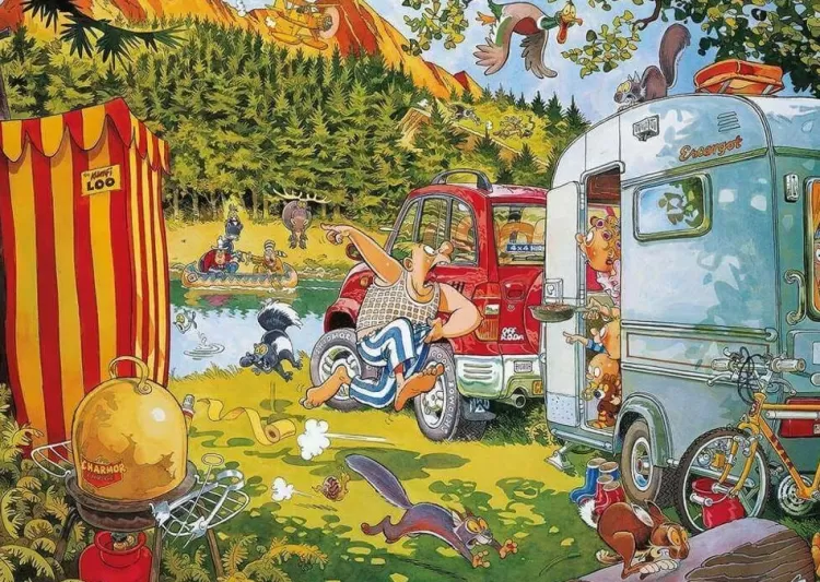 Jumbo Humour*Wasgij Retro Original 7 Bear Necessities! - 1000 Piece Jigsaw Puzzle